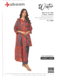 Alkaram khaddar 3 Peice Suit